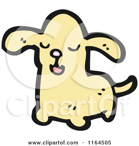 Cartoon of a Dog - Royalty Free Vector Illustration by lineartestpilot