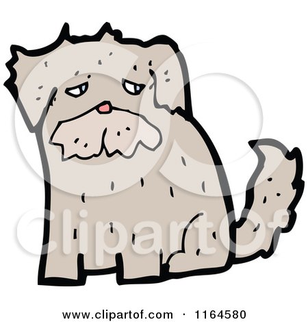 Cartoon of a Dog - Royalty Free Vector Illustration by lineartestpilot