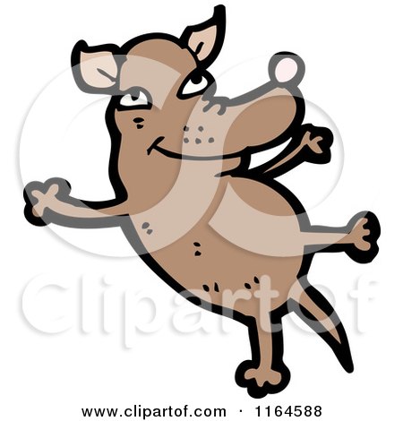 Cartoon of a Dog - Royalty Free Vector Illustration by lineartestpilot