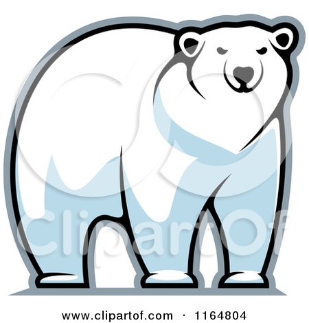 Clipart of a Polar Bear - Royalty Free Vector Illustration by Vector Tradition SM