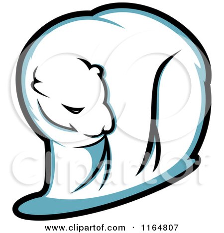 Clipart of a Polar Bear 2 - Royalty Free Vector Illustration by Vector Tradition SM