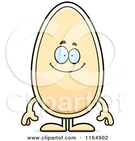 Cartoon of a Happy Seed Mascot - Royalty Free Vector Clipart by Cory Thoman  #1164902