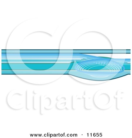 Internet Web Banner With Blue Lines Clipart Illustration by AtStockIllustration