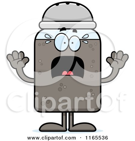 Cartoon of a Waving Pepper Shaker Mascot - Royalty Free Vector Clipart by Cory Thoman