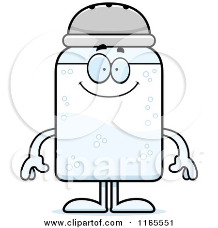 Cartoon of a Happy Salt Shaker Mascot - Royalty Free Vector Clipart by Cory Thoman