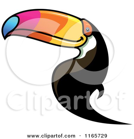 Clipart of a Toucan Bird - Royalty Free Vector Illustration by Vector Tradition SM