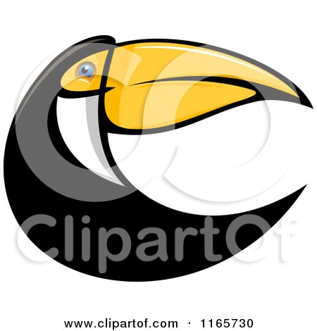 Clipart of a Toucan Bird 2 - Royalty Free Vector Illustration by Vector Tradition SM