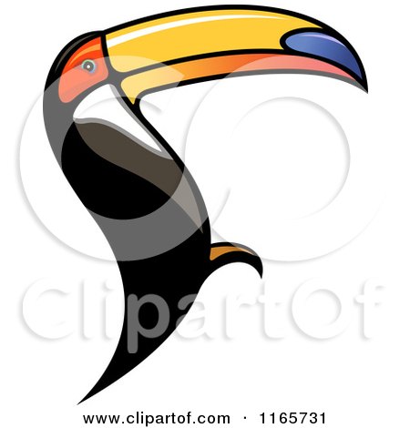 Clipart of a Toucan Bird 3 - Royalty Free Vector Illustration by Vector Tradition SM