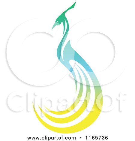 Clipart of a Colorful Peacock 3 - Royalty Free Vector Illustration by Vector Tradition SM