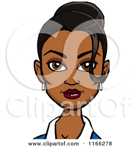 Cartoon of an Indian Woman Avatar 3 - Royalty Free Vector Clipart by Cartoon Solutions