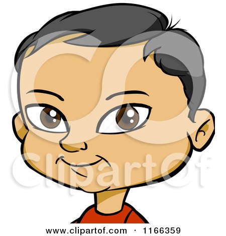 Cartoon of an Asian Boy Avatar - Royalty Free Vector Clipart by Cartoon Solutions