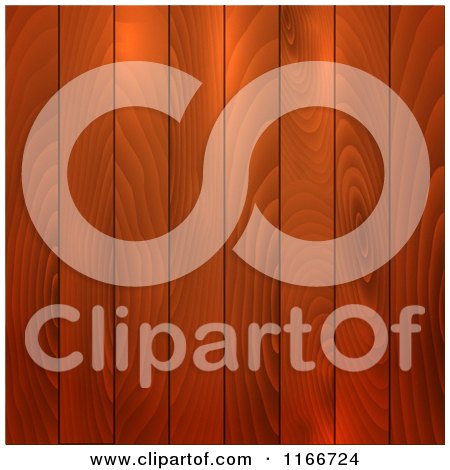 Clipart of a Background of Rich Wood Panels - Royalty Free Vector Illustration by KJ Pargeter