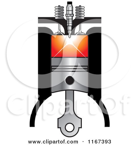 Clipart of a Diesel Compression Ignition - Royalty Free Vector Illustration by Lal Perera