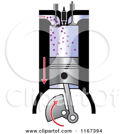 Clipart of a Diesel Compression Intake - Royalty Free Vector Illustration by Lal Perera