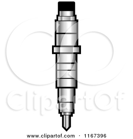 Clipart of a Diesel Injector - Royalty Free Vector Illustration by Lal Perera
