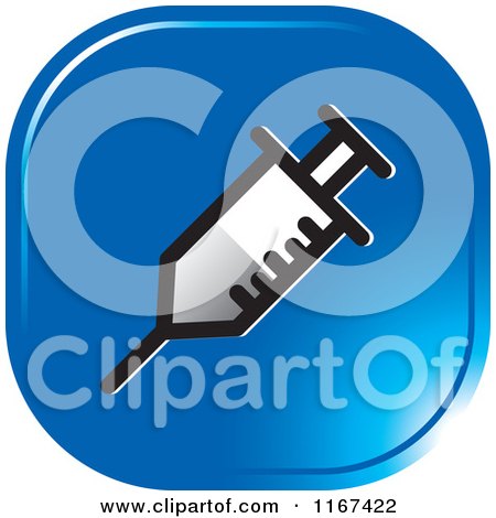 Clipart of a Blue Medical Doctor Icon - Royalty Free Vector Illustration by Lal Perera