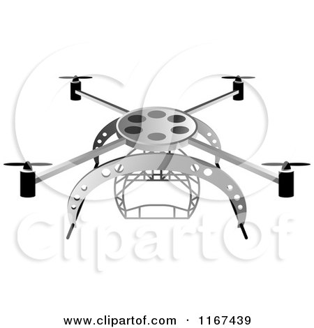 Clipart of a Metal Aerial Camera - Royalty Free Vector Illustration by Lal Perera