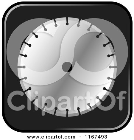 Clipart of a Concrete Cutting Machine Blade Icon - Royalty Free Vector Illustration by Lal Perera