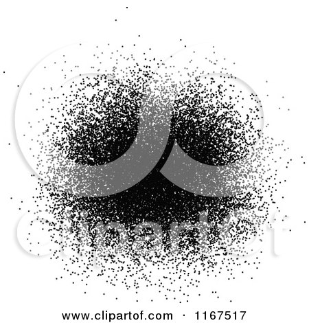 Clipart of a Black Spray - Royalty Free Vector Illustration by Andrei Marincas