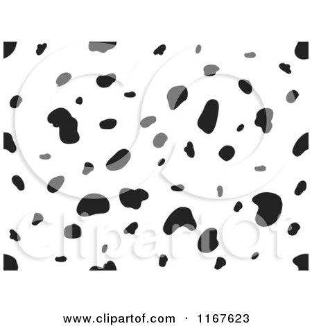 Cartoon of a Seamless Dalmatian Animal Print Pattern - Royalty Free Vector Clipart by BNP Design Studio
