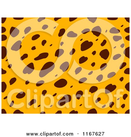 Cartoon of a Seamless Cheetah Animal Print Pattern - Royalty Free Vector Clipart by BNP Design Studio