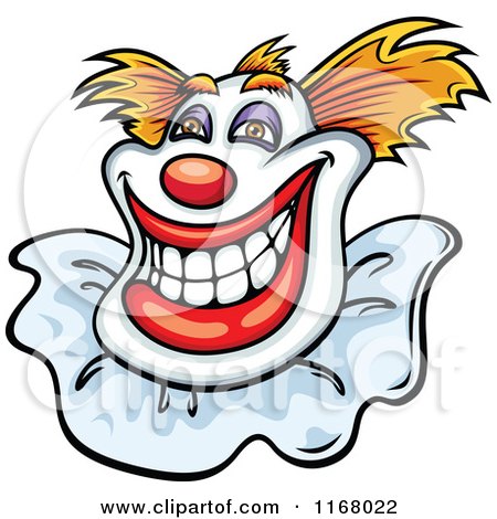 Clipart of a Grinning Clown - Royalty Free Vector Illustration by Vector Tradition SM