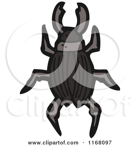 Cartoon of a Beetle - Royalty Free Vector Illustration by lineartestpilot