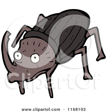 Cartoon of a Stag Beetle - Royalty Free Vector Illustration by lineartestpilot