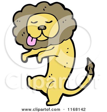 Cartoon of a Lion - Royalty Free Vector Illustration by lineartestpilot