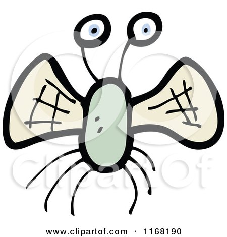 Cartoon of a Fly - Royalty Free Vector Illustration by lineartestpilot