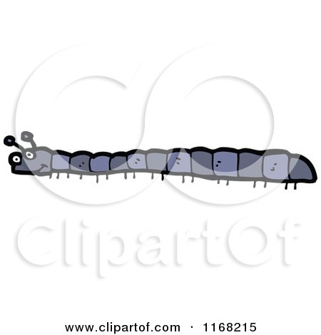 Cartoon of a Caterpillar - Royalty Free Vector Illustration by lineartestpilot