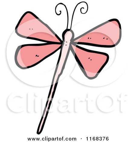 Cartoon of a Dragonfly - Royalty Free Vector Illustration by lineartestpilot
