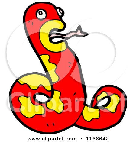 Cartoon of a Snake - Royalty Free Vector Illustration by lineartestpilot