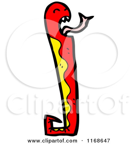 Cartoon of a Snake - Royalty Free Vector Illustration by lineartestpilot