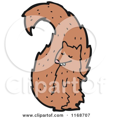 Cartoon of a Squirrel - Royalty Free Vector Illustration by lineartestpilot