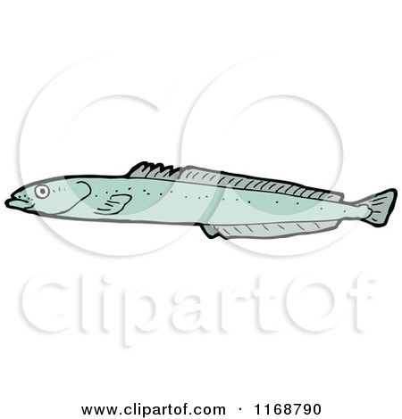 Cartoon of a Green Fish - Royalty Free Vector Illustration by lineartestpilot