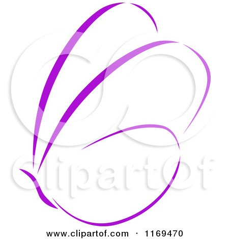 Clipart of a Purple Butterfly 2 - Royalty Free Vector Illustration by Vector Tradition SM
