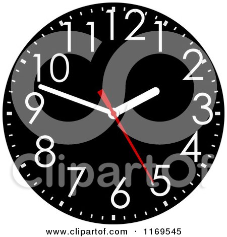 Clipart of a Wall Clock - Royalty Free Vector Illustration by Vector Tradition SM
