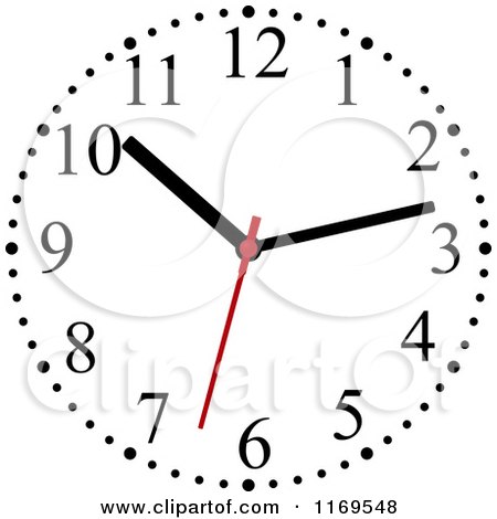 Clipart of a Wall Clock 4 - Royalty Free Vector Illustration by Vector Tradition SM
