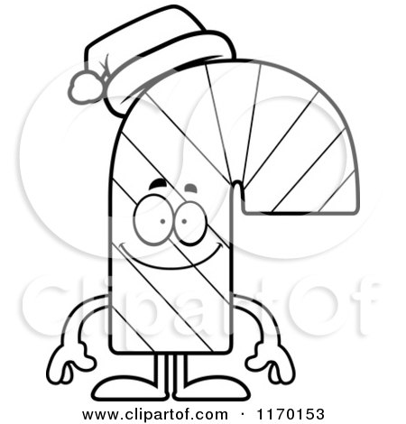 Cartoon of a Happy Candy Cane Mascot - Royalty Free Vector Clipart by Cory Thoman