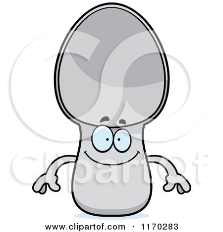 Cartoon of a Happy Spoon Mascot - Royalty Free Vector Clipart by Cory Thoman