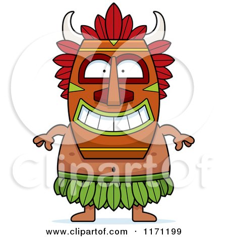 Cartoon of a Happy Witch Doctor - Royalty Free Vector Clipart by Cory Thoman