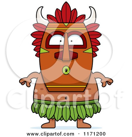 Cartoon of a Surprised Witch Doctor - Royalty Free Vector Clipart by Cory Thoman