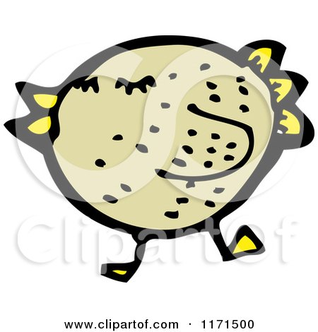 Cartoon of a Bird - Royalty Free Vector Illustration by lineartestpilot
