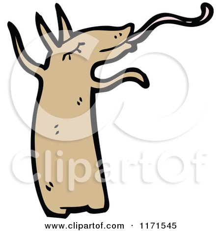 Cartoon of an Anteater - Royalty Free Vector Illustration by lineartestpilot
