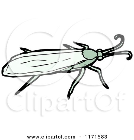 Cartoon of a Winged Bug - Royalty Free Vector Illustration by lineartestpilot
