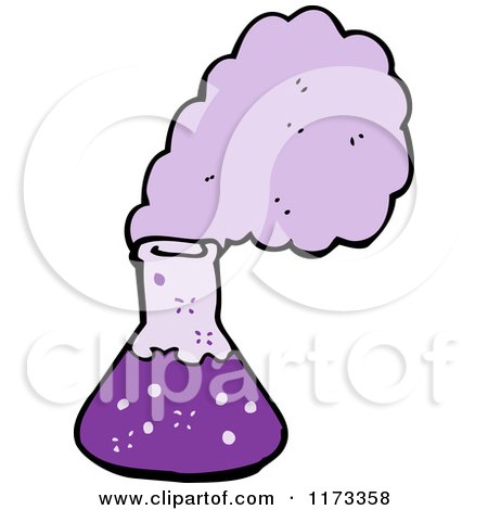 Cartoon of a Science Beaker - Royalty Free Vector Clipart by lineartestpilot