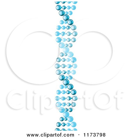 Clipart of a Blue DNA Strand - Royalty Free Vector Illustration by Vector Tradition SM
