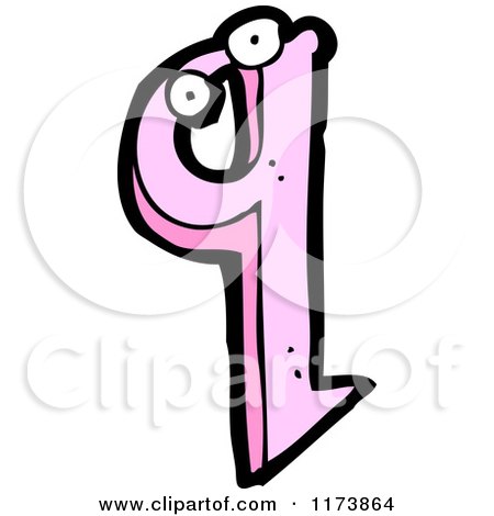 Cartoon of a Letter Q Character - Royalty Free Vector Clipart by lineartestpilot