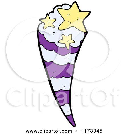 Cartoon of a Star Burst - Royalty Free Vector Clipart by lineartestpilot